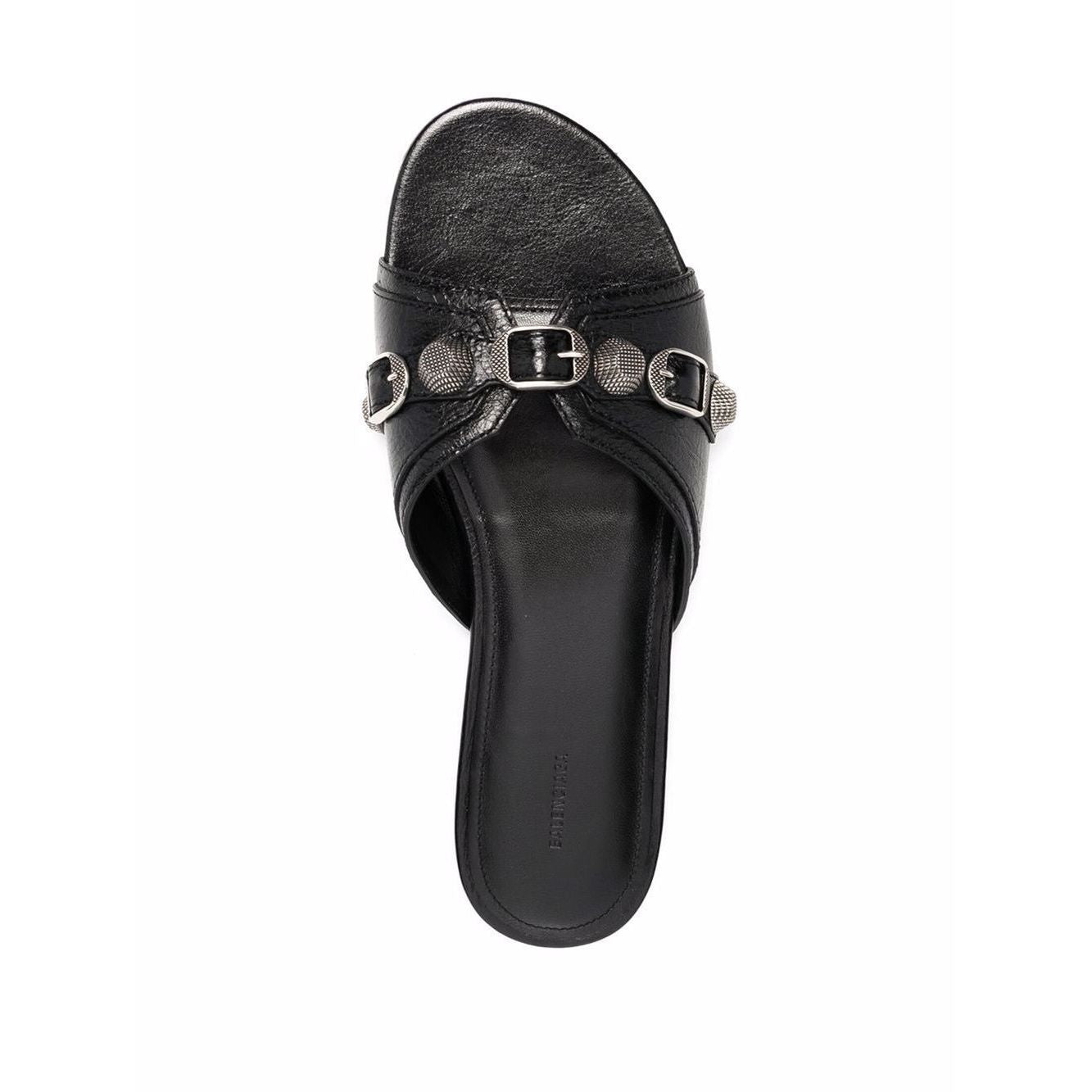 Balenciaga Cagole leather sandals