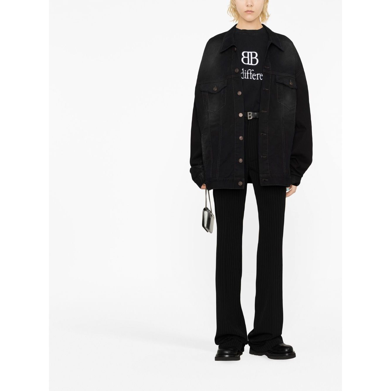 Balenciaga pinstripe straight-leg trousers Trousers