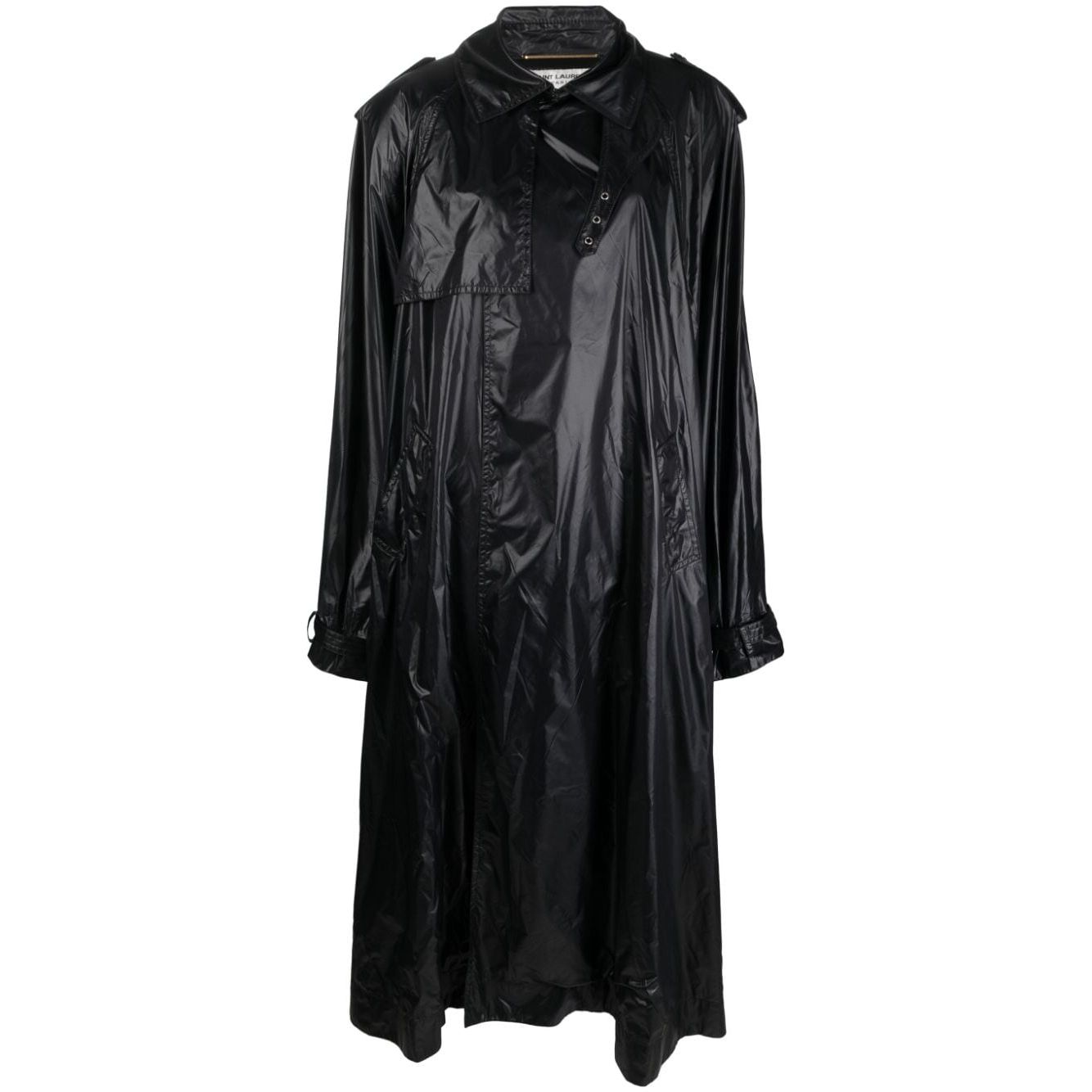 Saint Laurent shoulder-pad Oversized Trench Coat Jackets