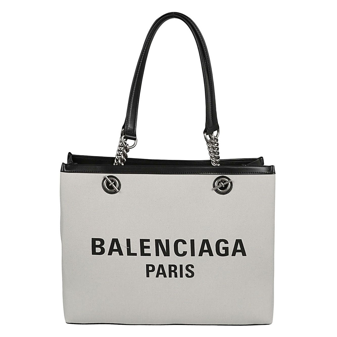 Balenciaga logo print canvas tote bag Shopper