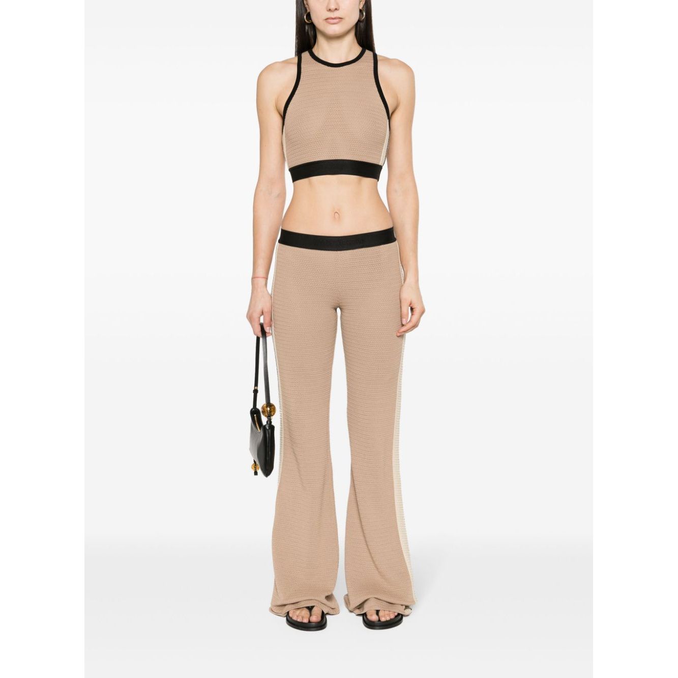 Palm Angels Top Beige Topwear