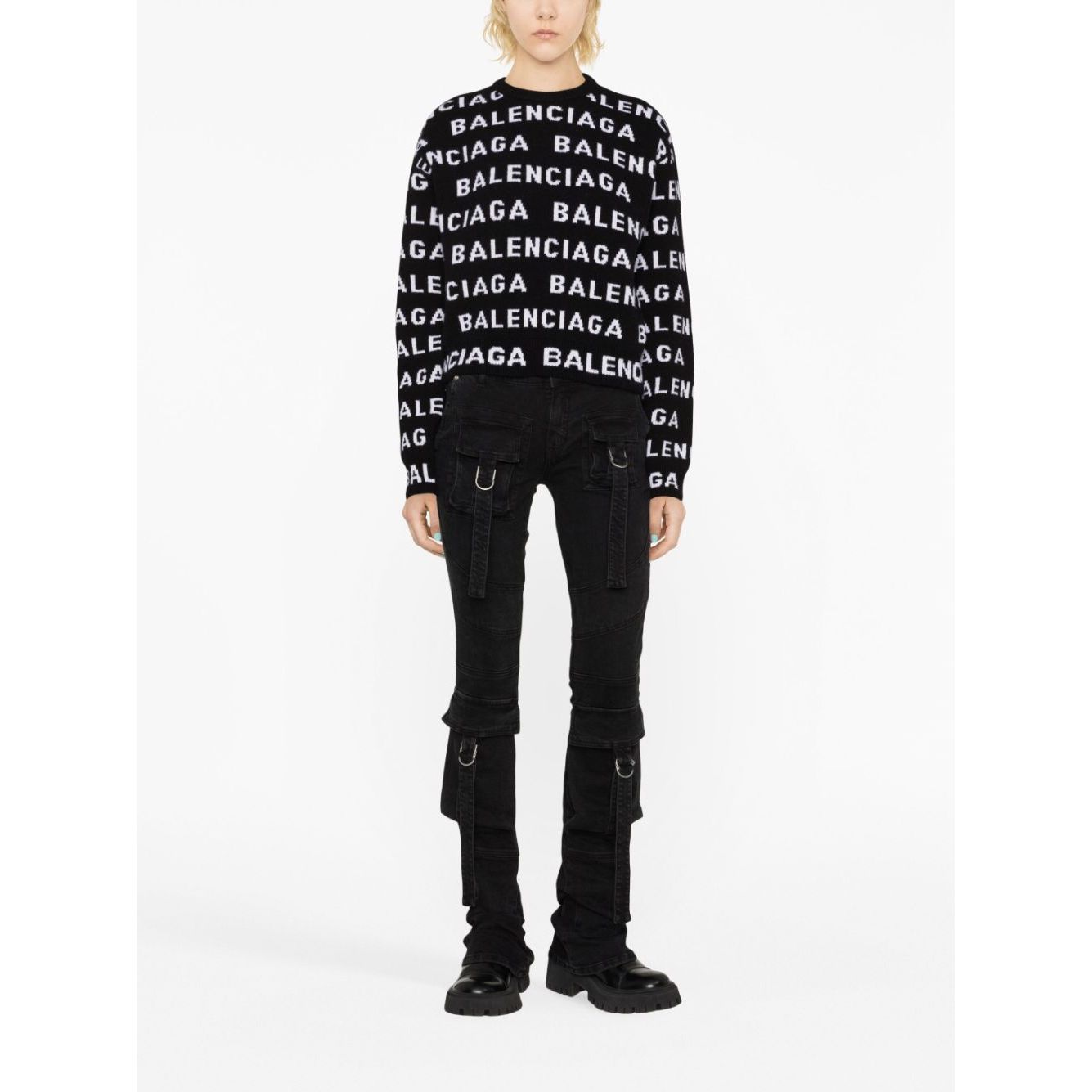 Balenciaga Logo wool sweater Topwear