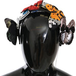 Dolce & Gabbana Tiara Floral Butterfly Sequin Diadem Headband SMY2266