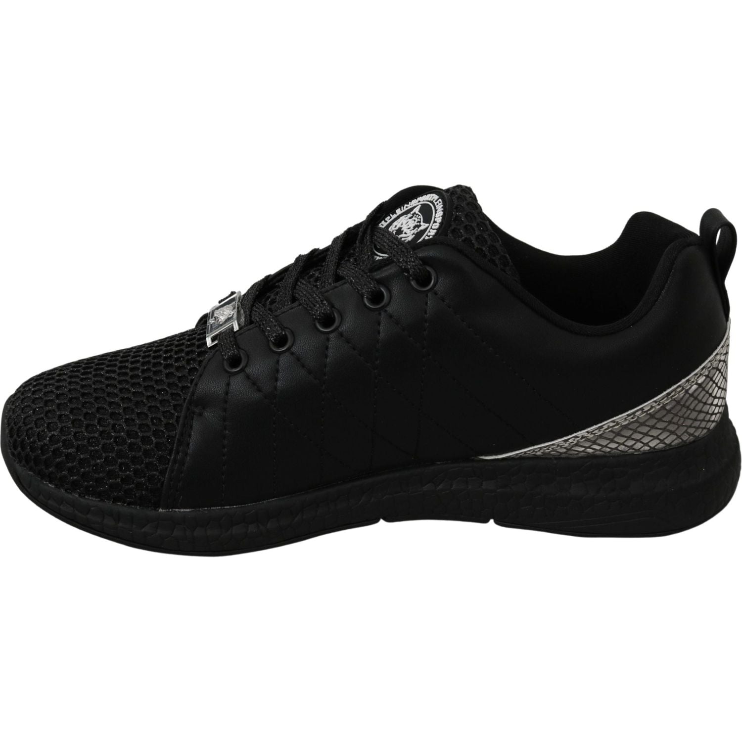 Philipp Plein Black Casual Running Sneakers Shoes