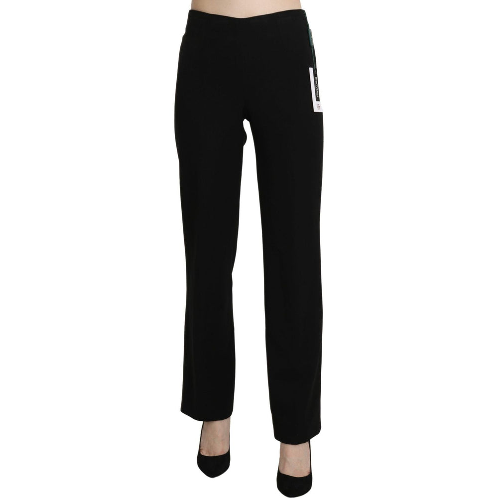 BENCIVENGA Black High Waist Straight Formal Dress Trouser PAN71325-44