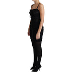 Dolce & Gabbana Black Lace Up Floral Corset Bustier Mini Dress DR2693-38