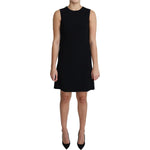 Dolce & Gabbana Black Viscose Stretch A-line Shift Mini Dress DR2647-41