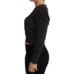 Dolce & Gabbana Black Gold Cropped Women Pullover Sweater TSH5690-36