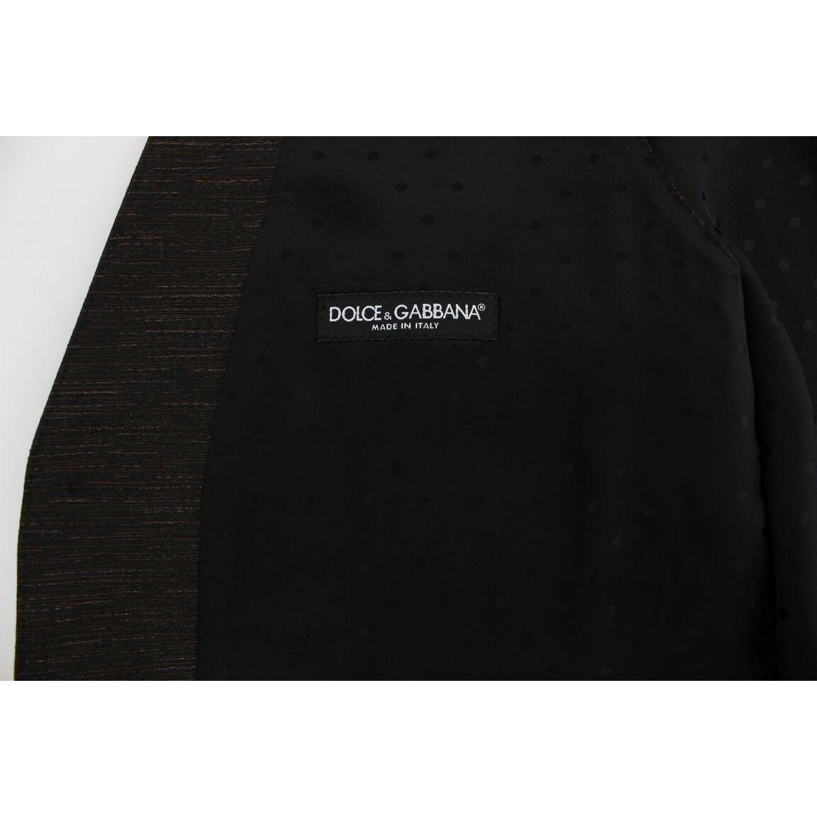 Dolce & Gabbana Black Wool Logo Dress Gilet Vest VE10113-48