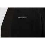 Dolce & Gabbana Black Wool Logo Dress Gilet Vest VE10113-48