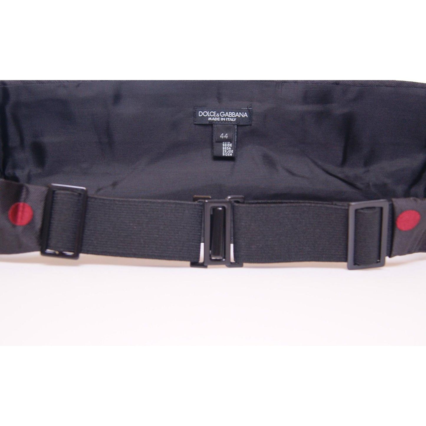 Dolce & Gabbana Black Waist Smoking Tuxedo Cummerbund Belt NOC10445-44