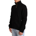 Dolce & Gabbana Black Cashmere Zipper Mens Sweater TSH6386-46