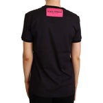 Dolce & Gabbana Black Cotton Large Print Top Crewneck T-shirt TSH6668 -44