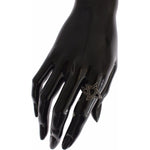 Nialaya Black CZ Rhodium 925 Silver Womens Ring SIG19087-US6