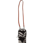 Dolce & Gabbana Gray Leather Cross Body Neck Strap Card Pocket Wallet VAS130115