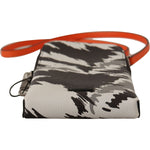 Dolce & Gabbana Gray Leather Cross Body Neck Strap Card Pocket Wallet VAS130115