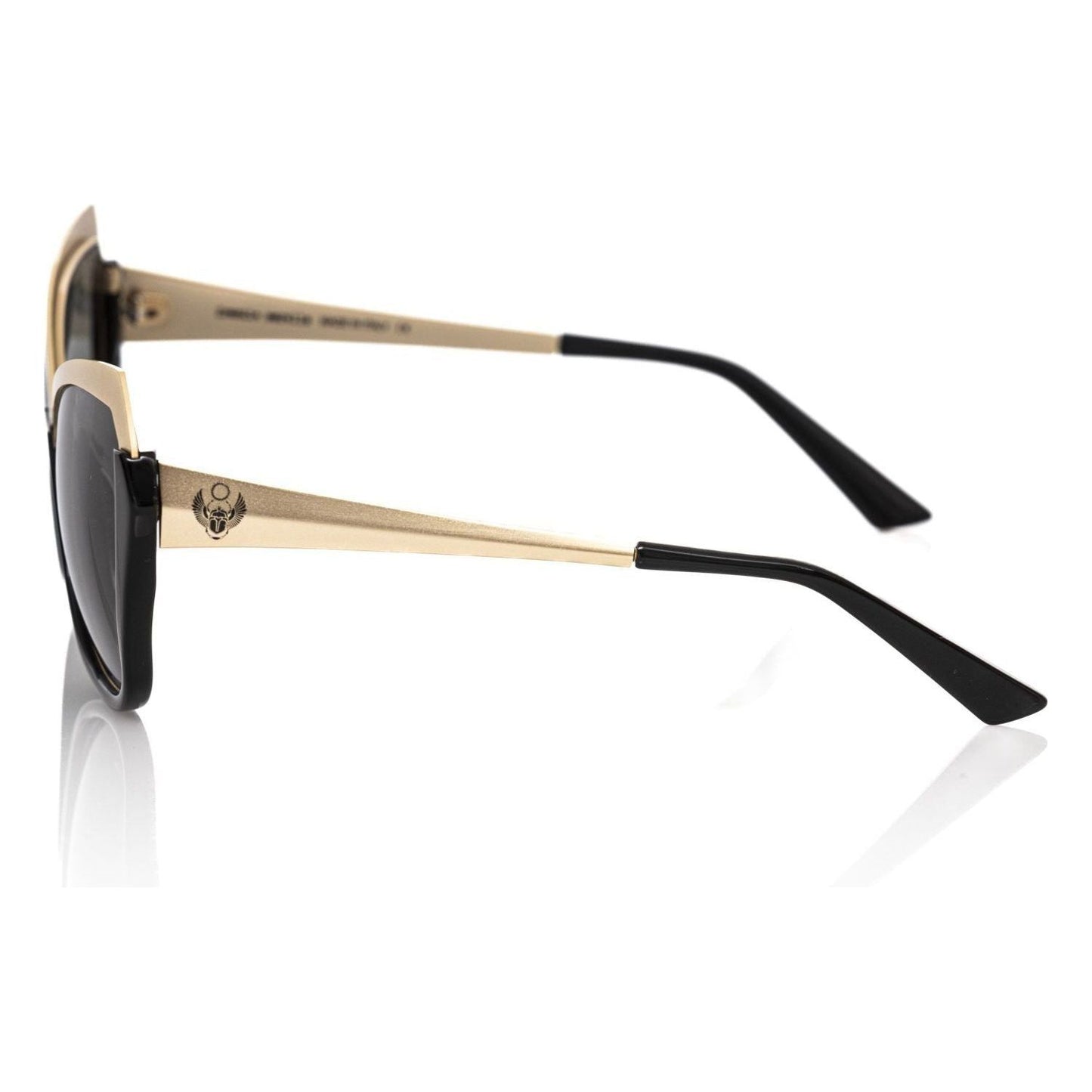 Frankie Morello Black Acetate Women Sunglasses FR-22079