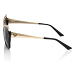 Frankie Morello Black Acetate Women Sunglasses FR-22079