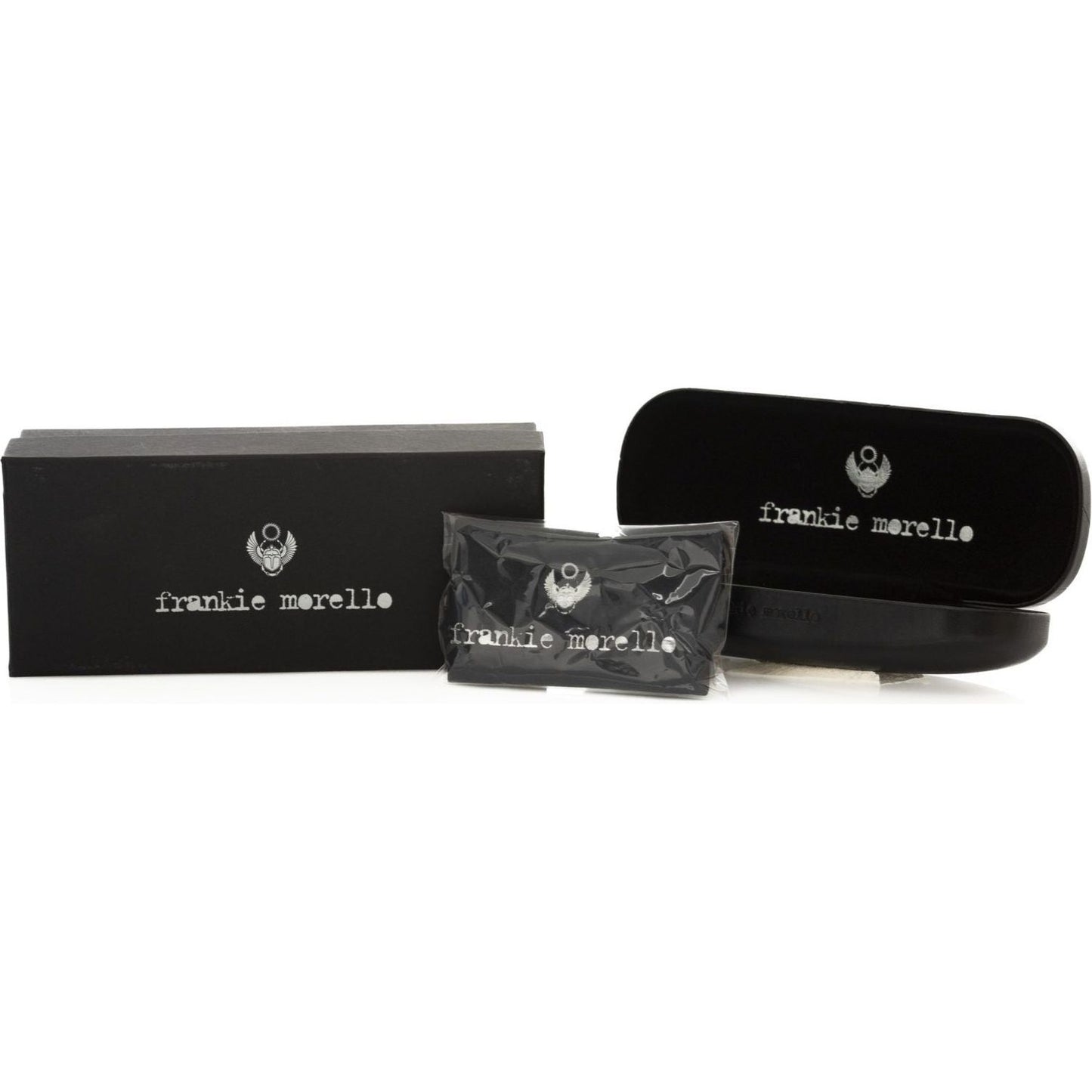 Frankie Morello Black Metallic Women Sunglass FR-22084