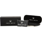 Frankie Morello Black Metallic Women Sunglass FR-22084