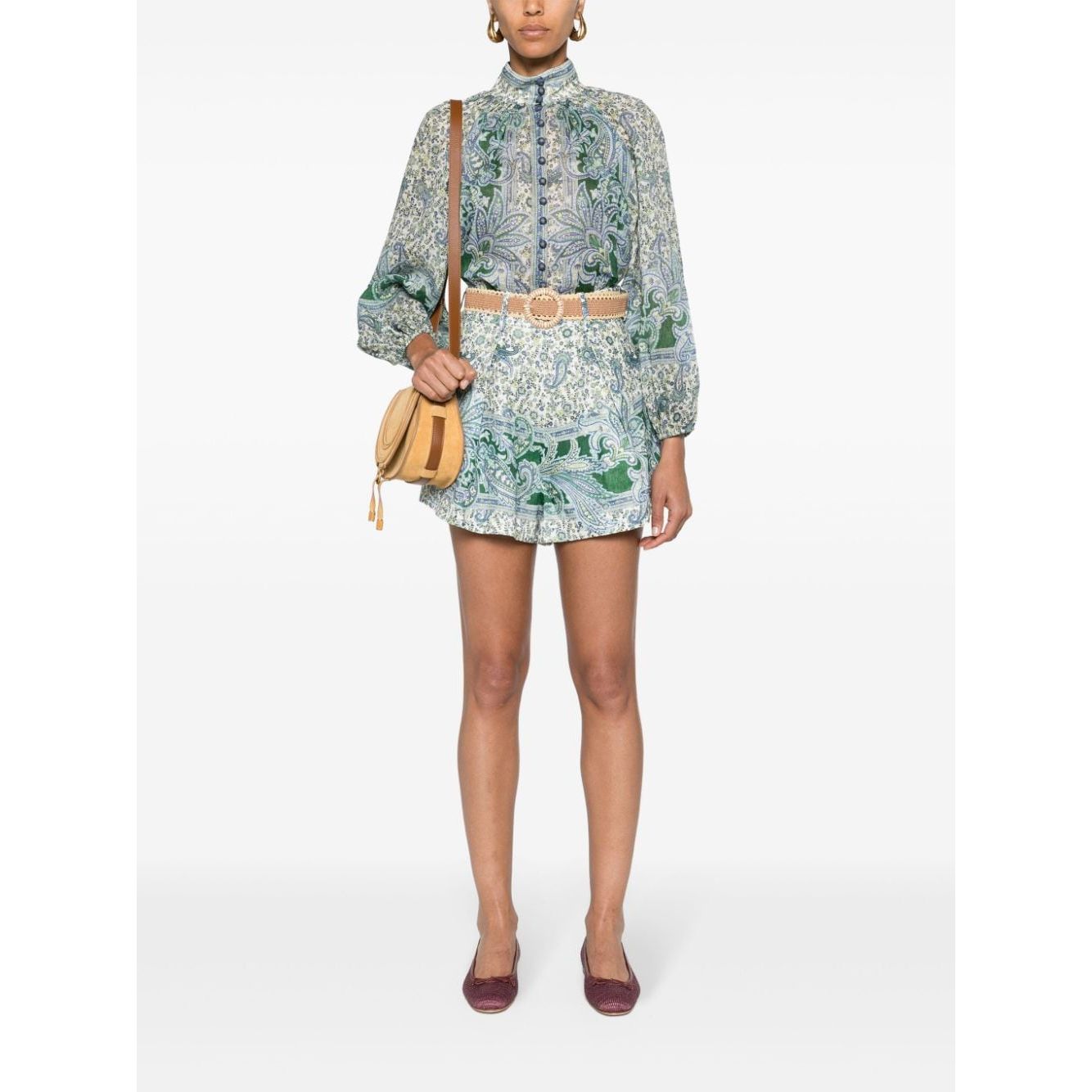 Zimmermann Ottie Tuck Linen Shorts Short trousers