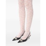 Valentino Garavani Bepointy 45mm Patent Leather and Kid Slingback Pumps Medium Heel