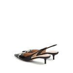 Valentino Garavani Bepointy 45mm Patent Leather and Kid Slingback Pumps Medium Heel