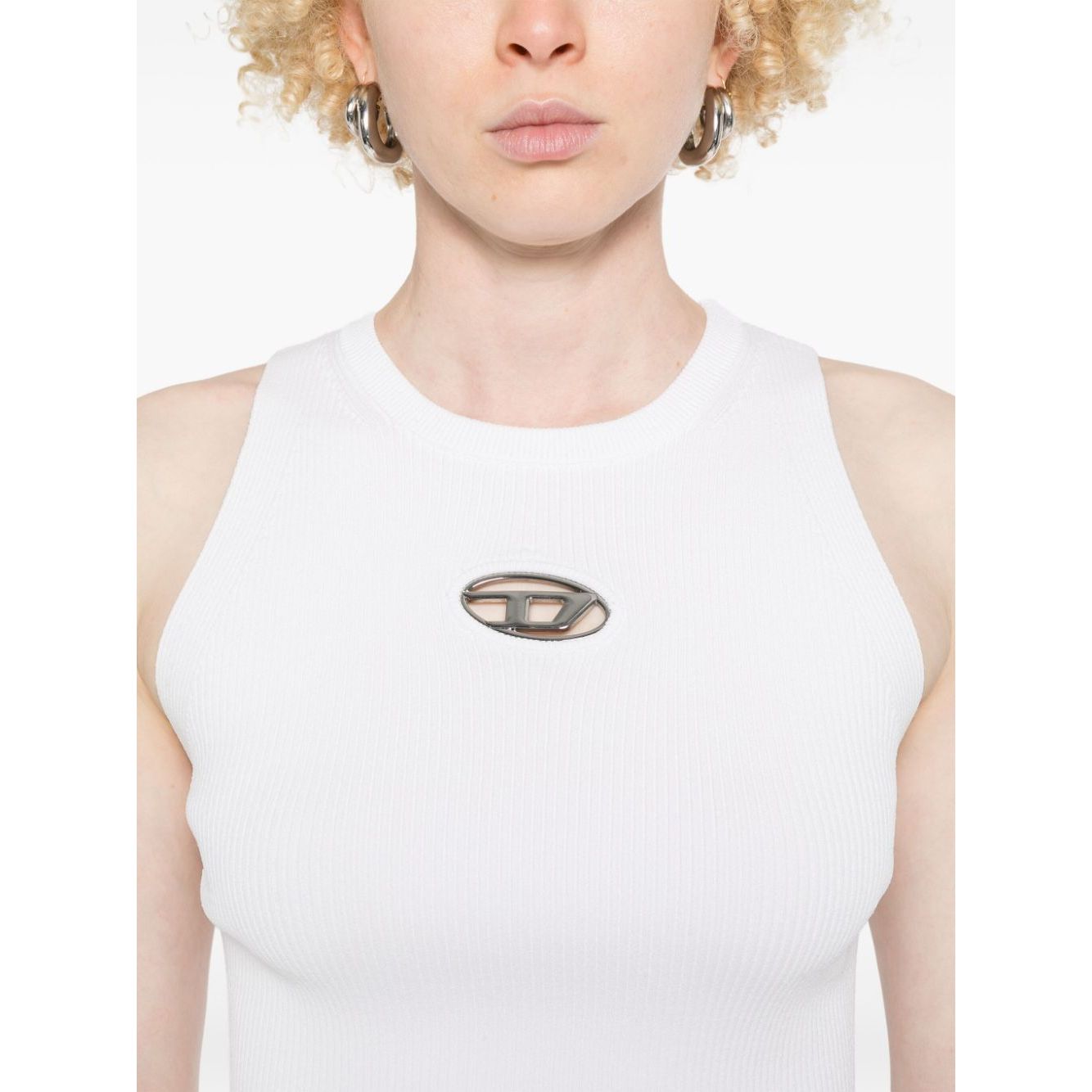 Diesel Top White Topwear