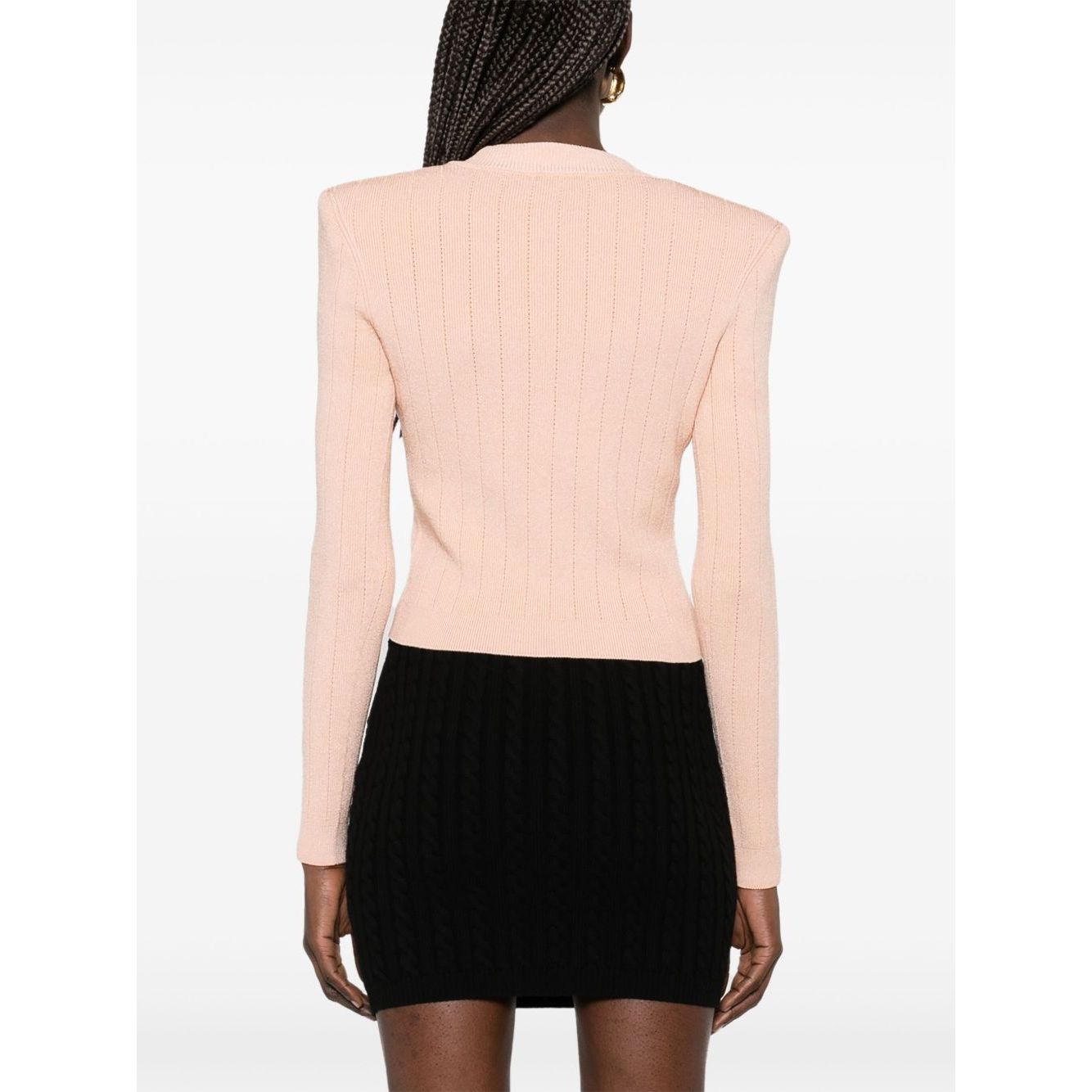 Balmain cropped Knit cardigan Topwear