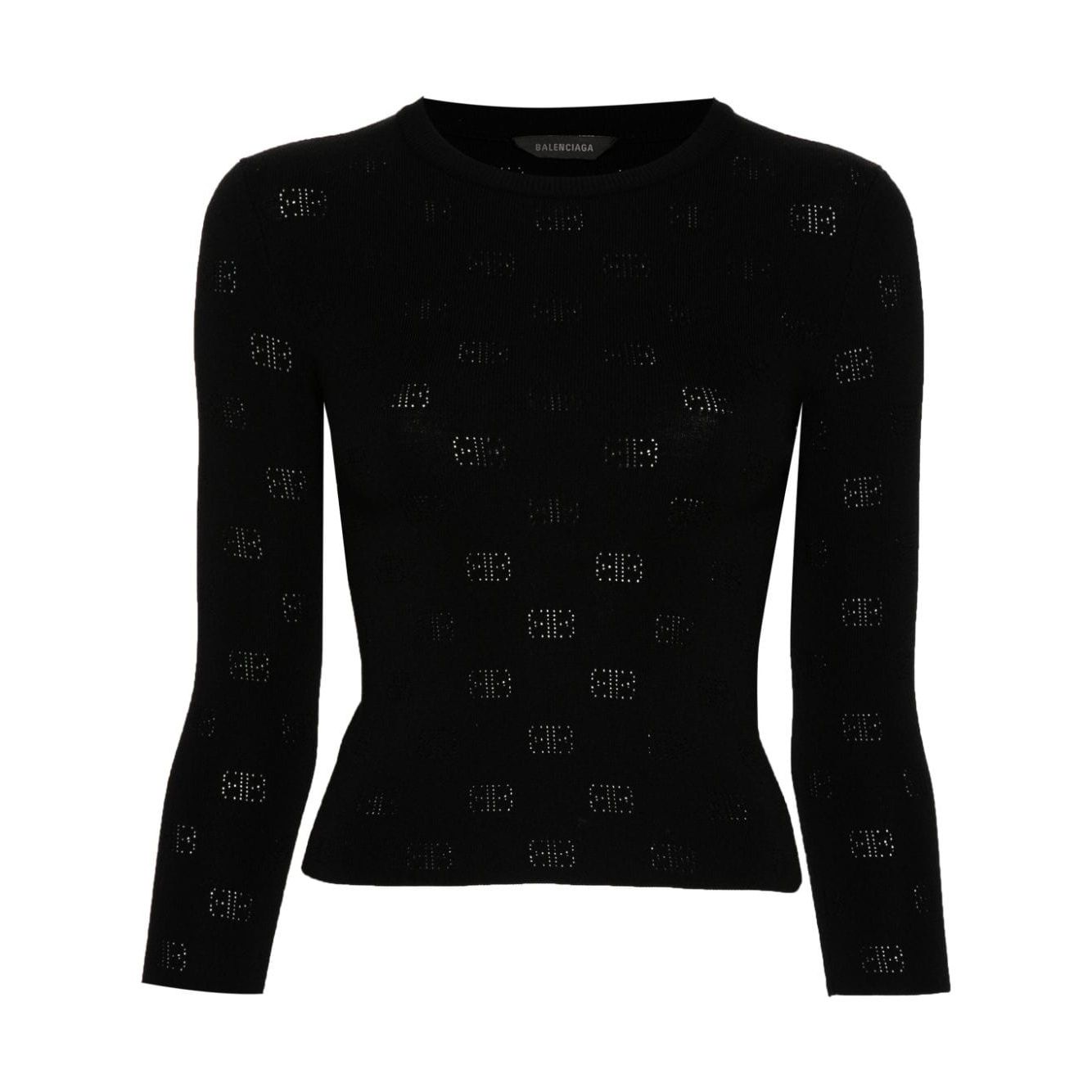 Balenciaga Sweaters Black Topwear