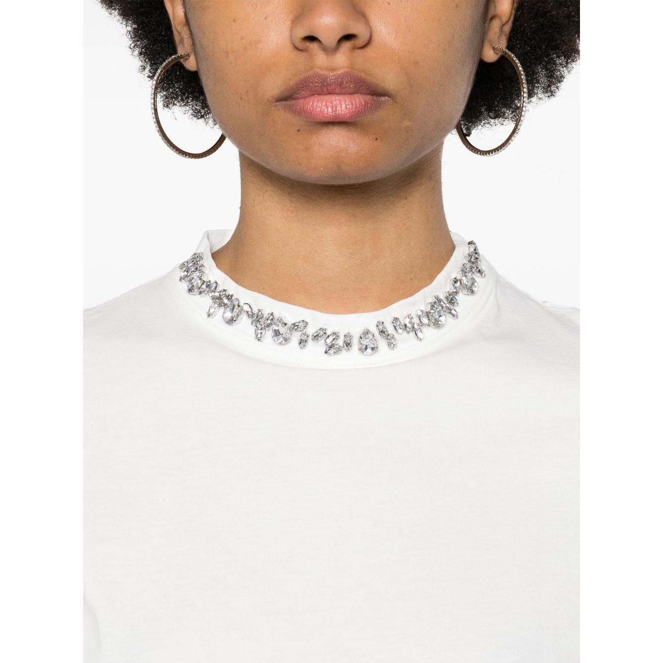 Golden Goose rhinestone-embellished Cotton T-shirt GWP01220P00067310363-P25