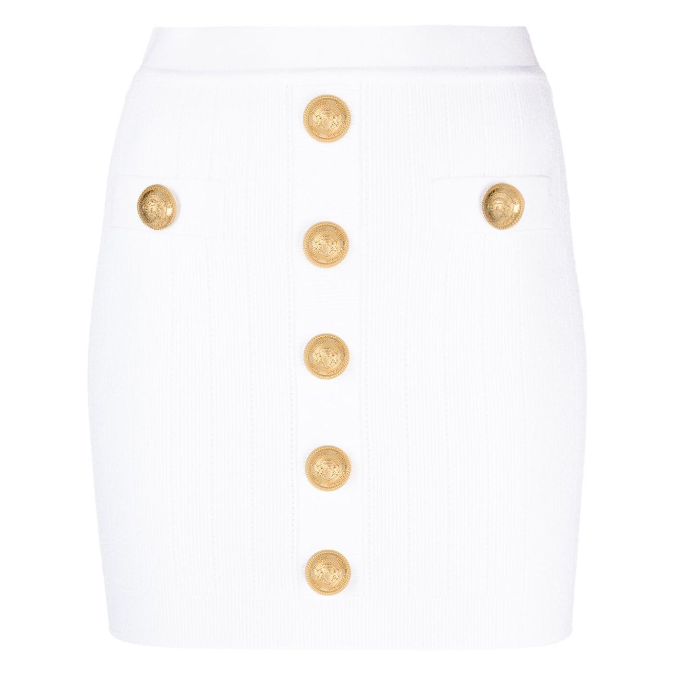 Balmain ribbed-knit miniskirt Skirts