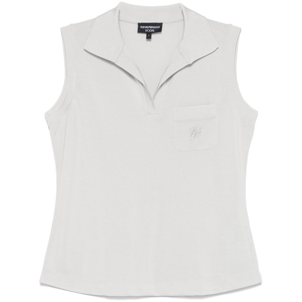 Emporio Armani Logo embroidered vest Topwear