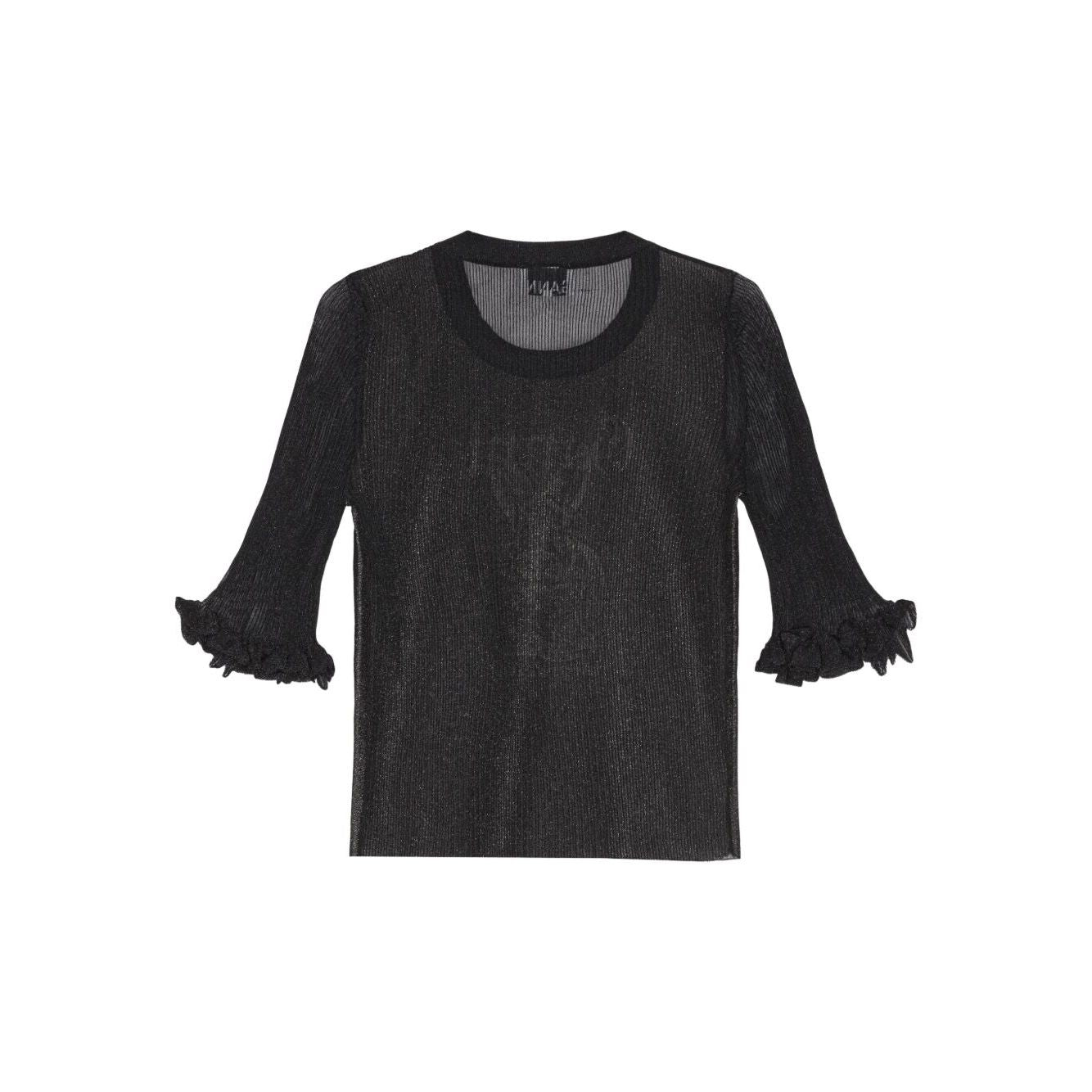 Ganni Sheer Jacquard Top Topwear