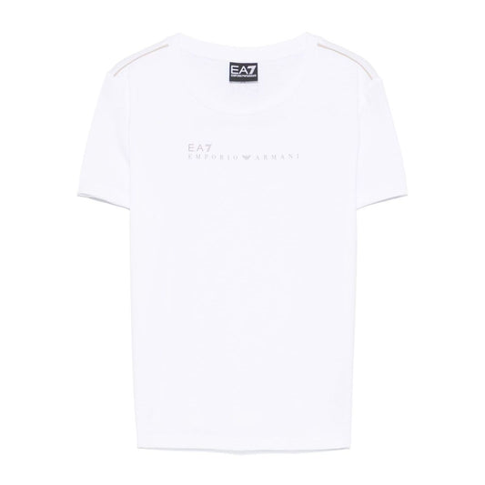 EA7 T-shirts and Polos White Topwear