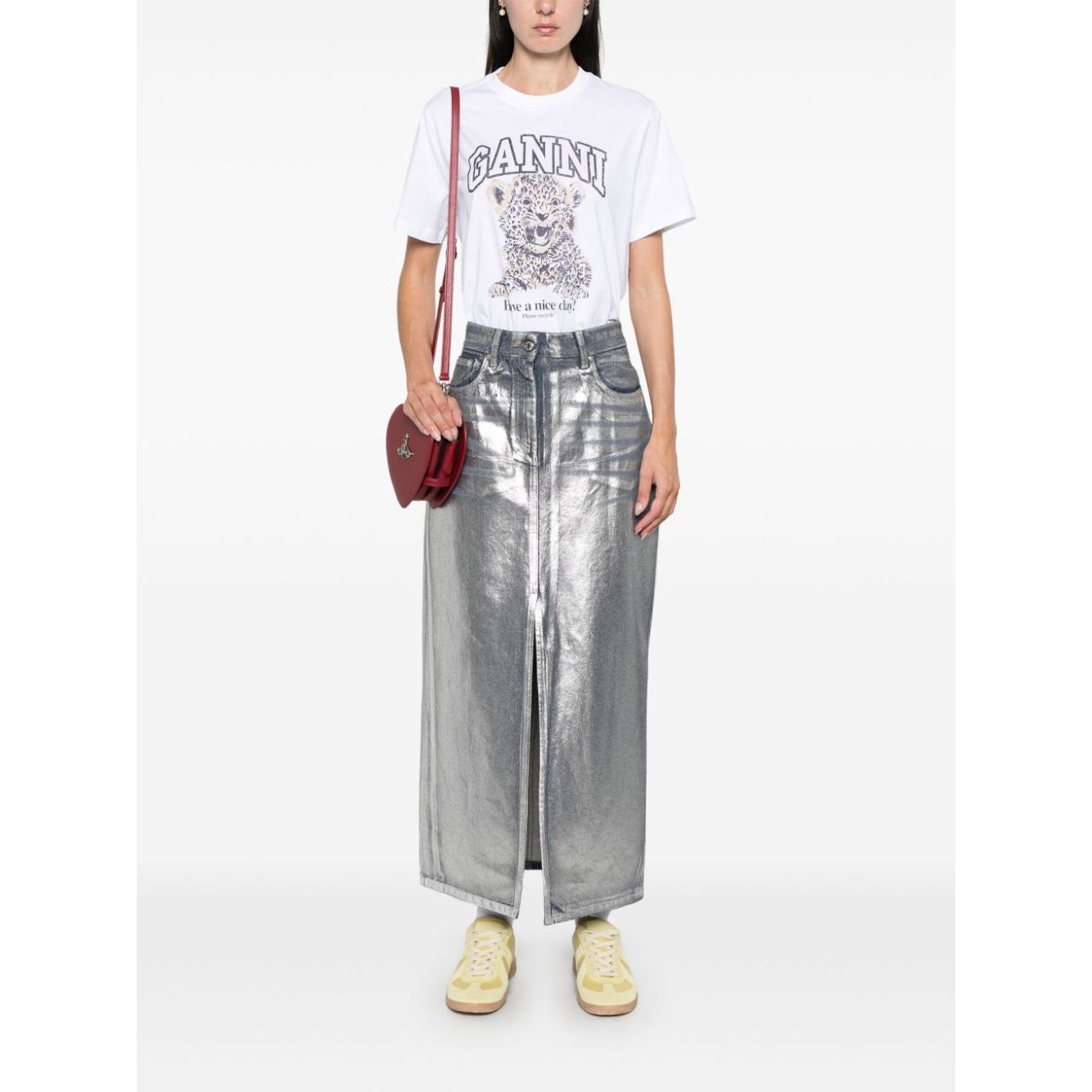 GANNI T-shirts and Polos White Topwear