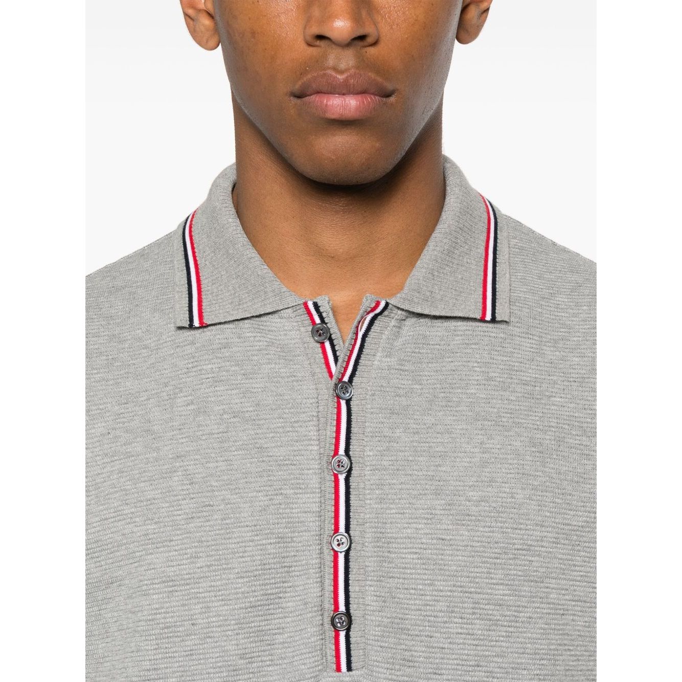 Thom Browne T-shirts and Polos Light Grey Topwear