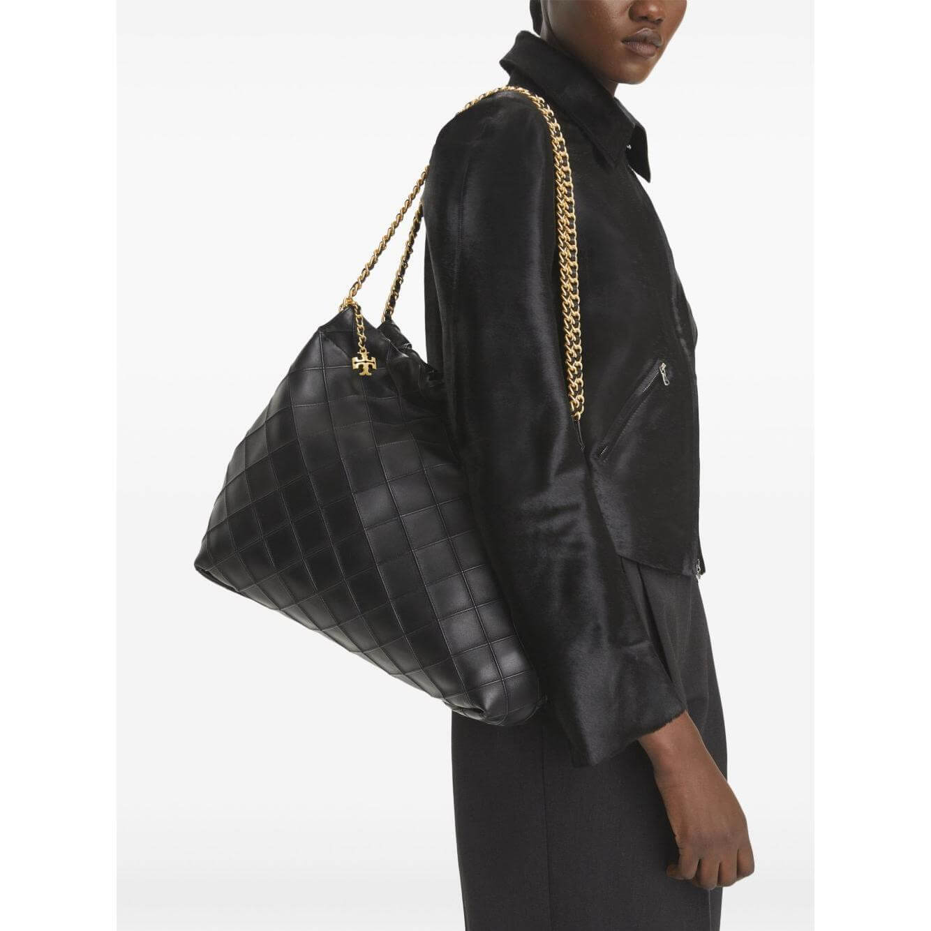 Tory Burch Fleming leather hobo bag 162450001-AI25