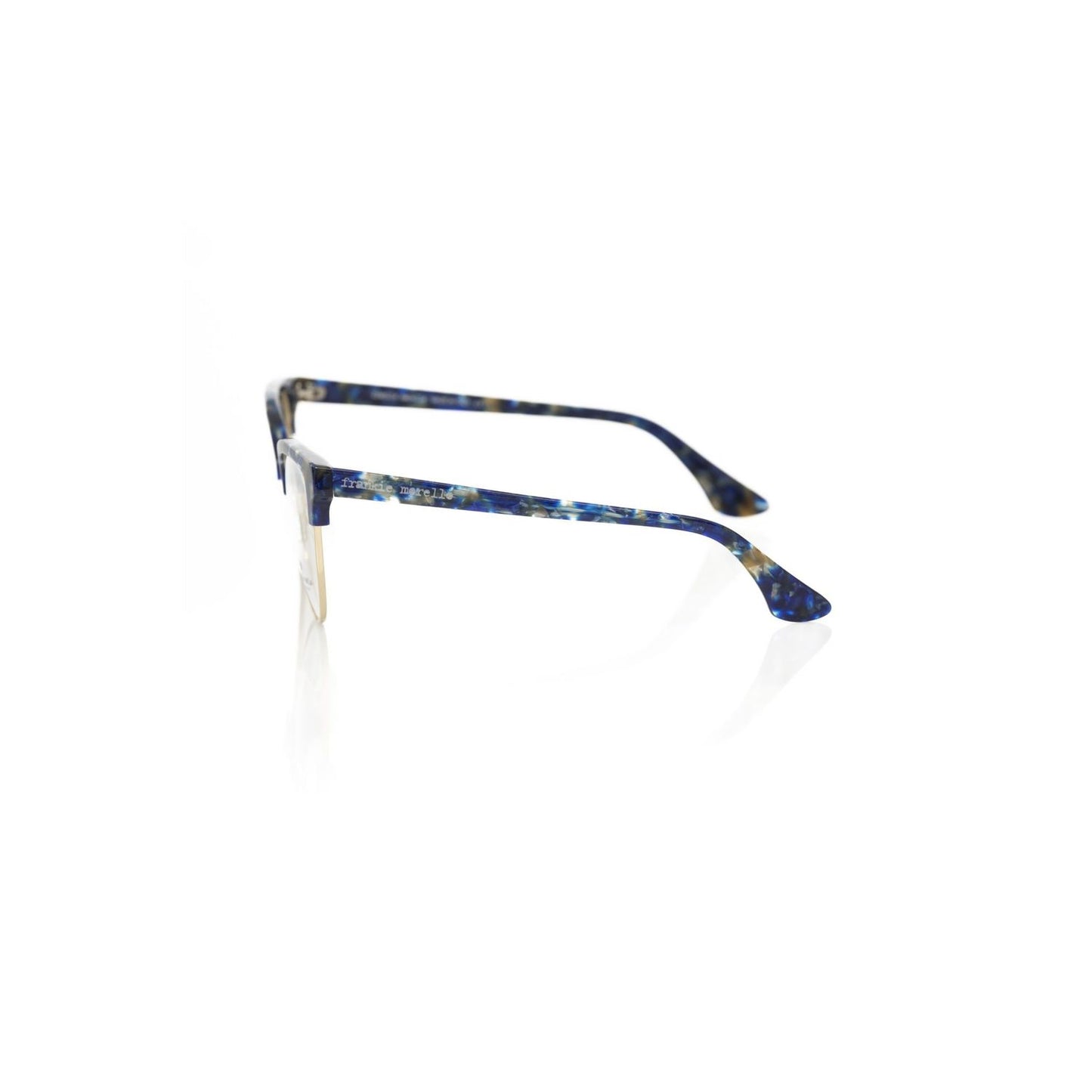 Frankie Morello Blue Metallic Fiber Women Frame