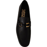 Salvatore Ferragamo Elegant Black Calf Leather Loafers 8057553791802