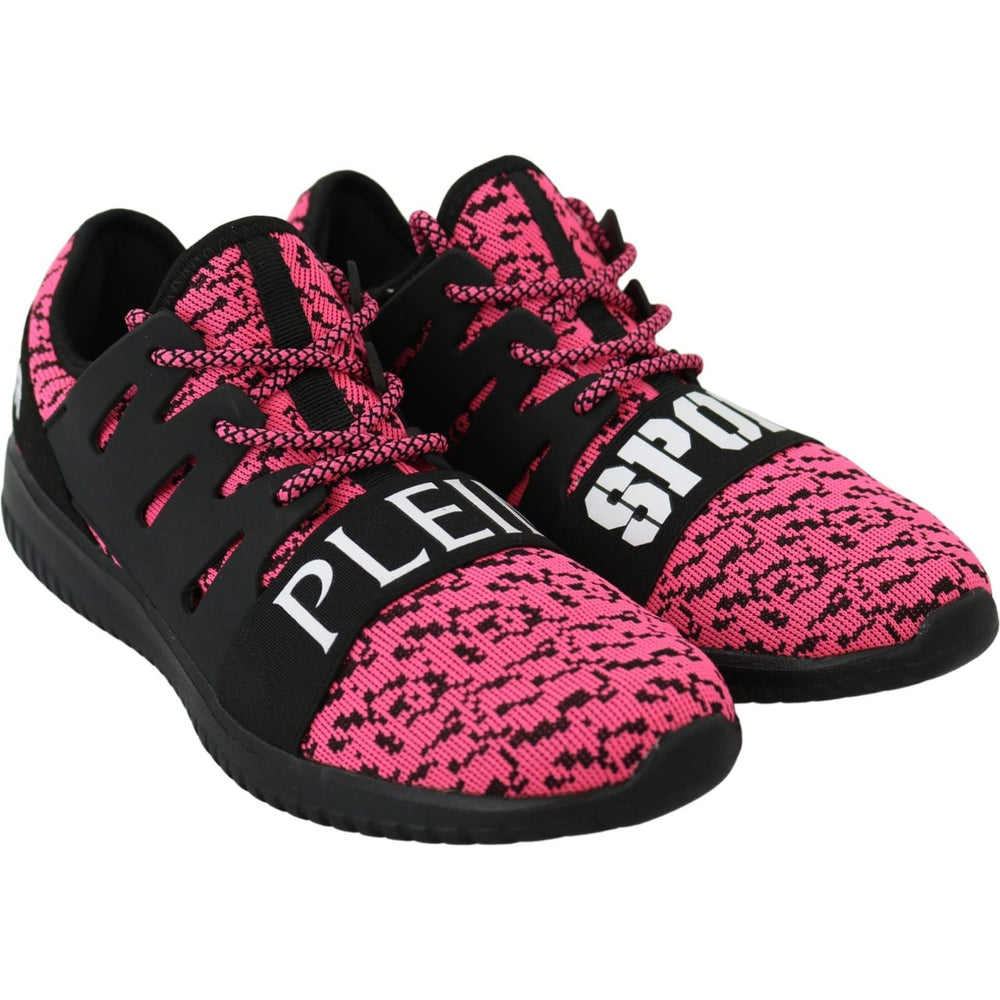 Plein Sport Chic Pink Blush Athletic Sneakers 4059623084528