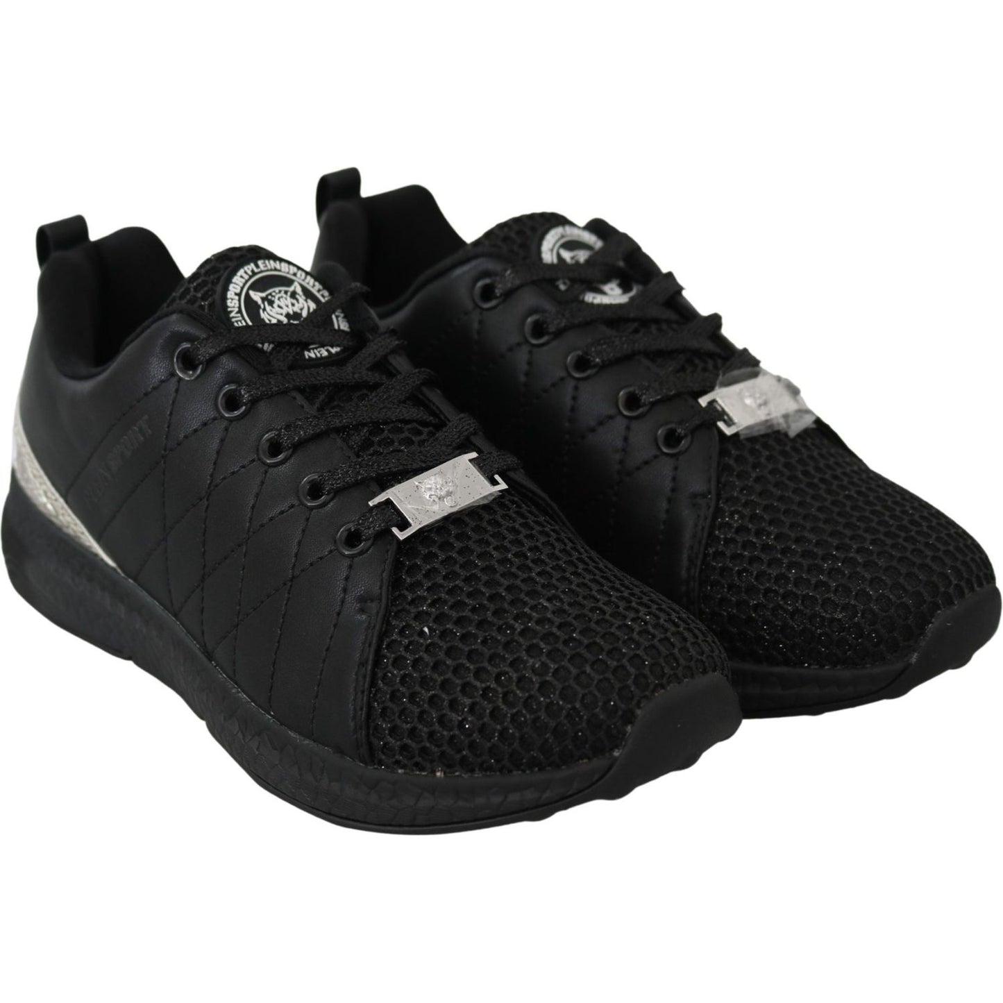 Plein Sport Exquisite Black Runner Gisella Sports Sneakers 1438550-36-FBB-265-FBB-266