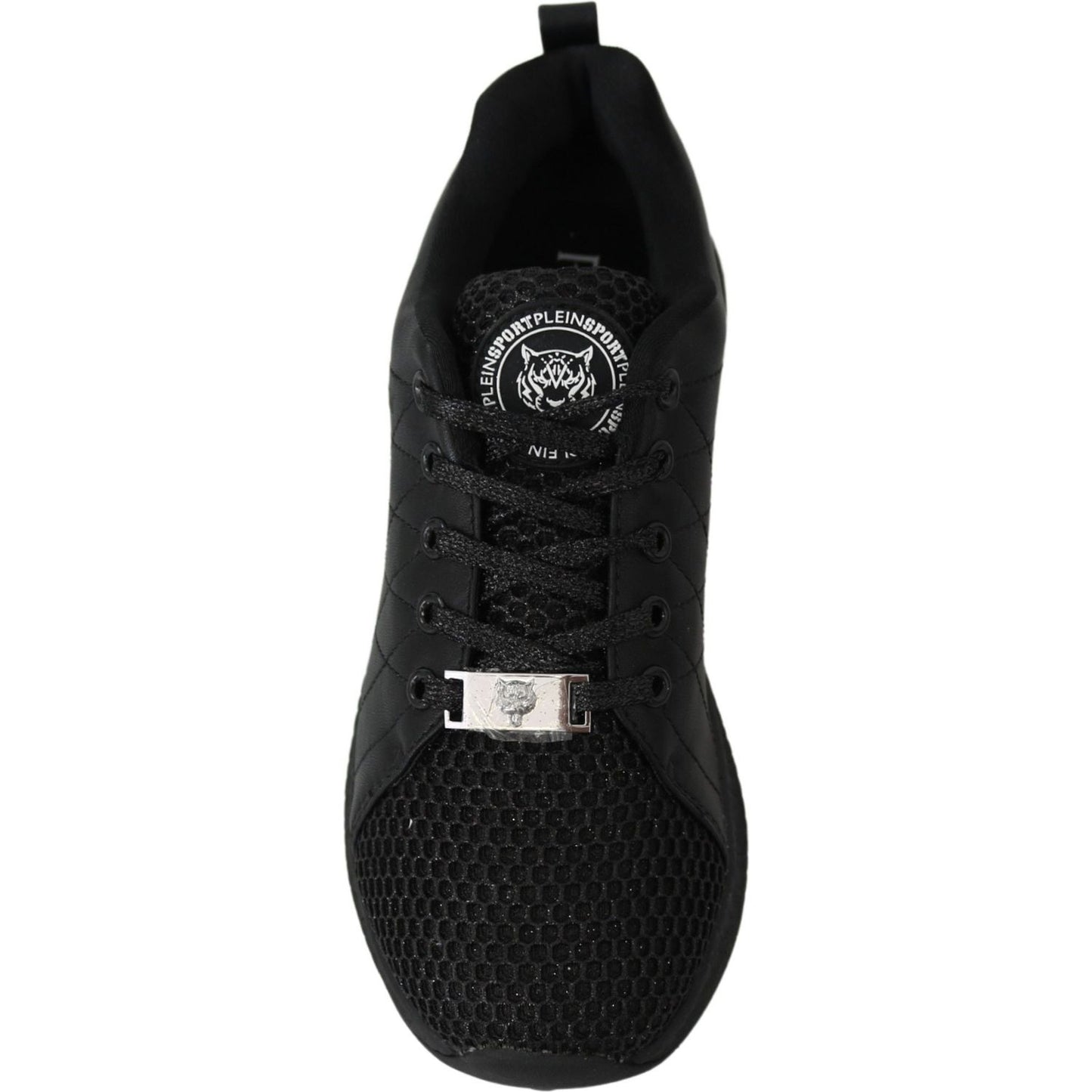 Plein Sport Exquisite Black Runner Gisella Sports Sneakers 4059623082449
