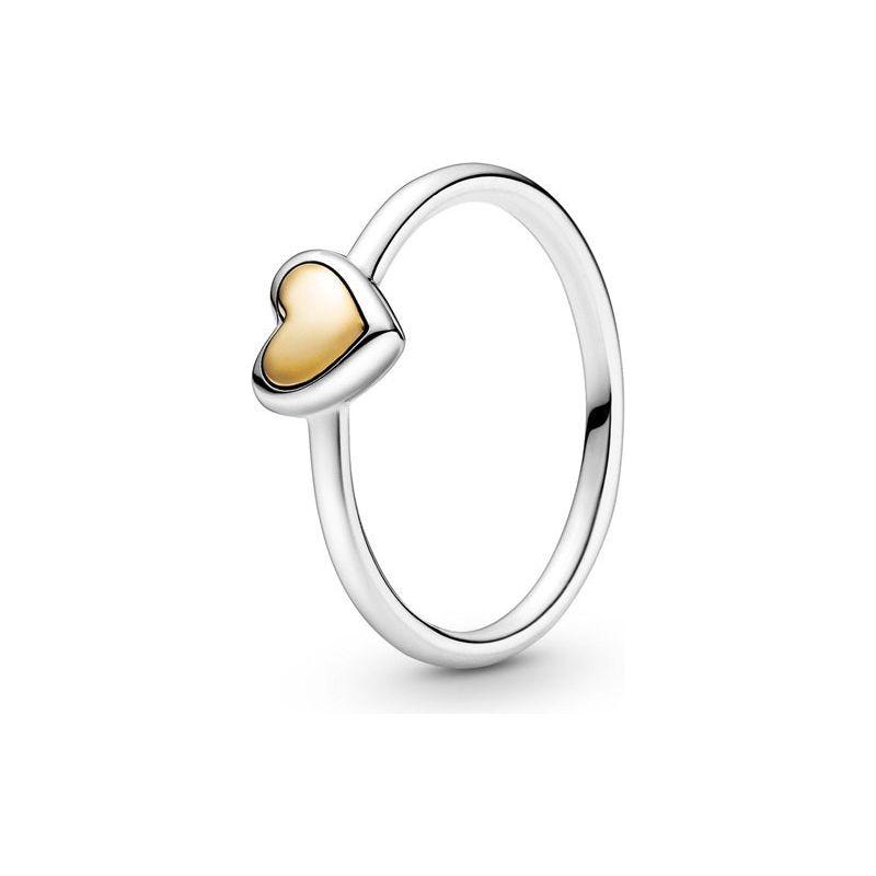 خاتم PANDORA JEWELS موديل GOLDEN HEART - مقاس 52