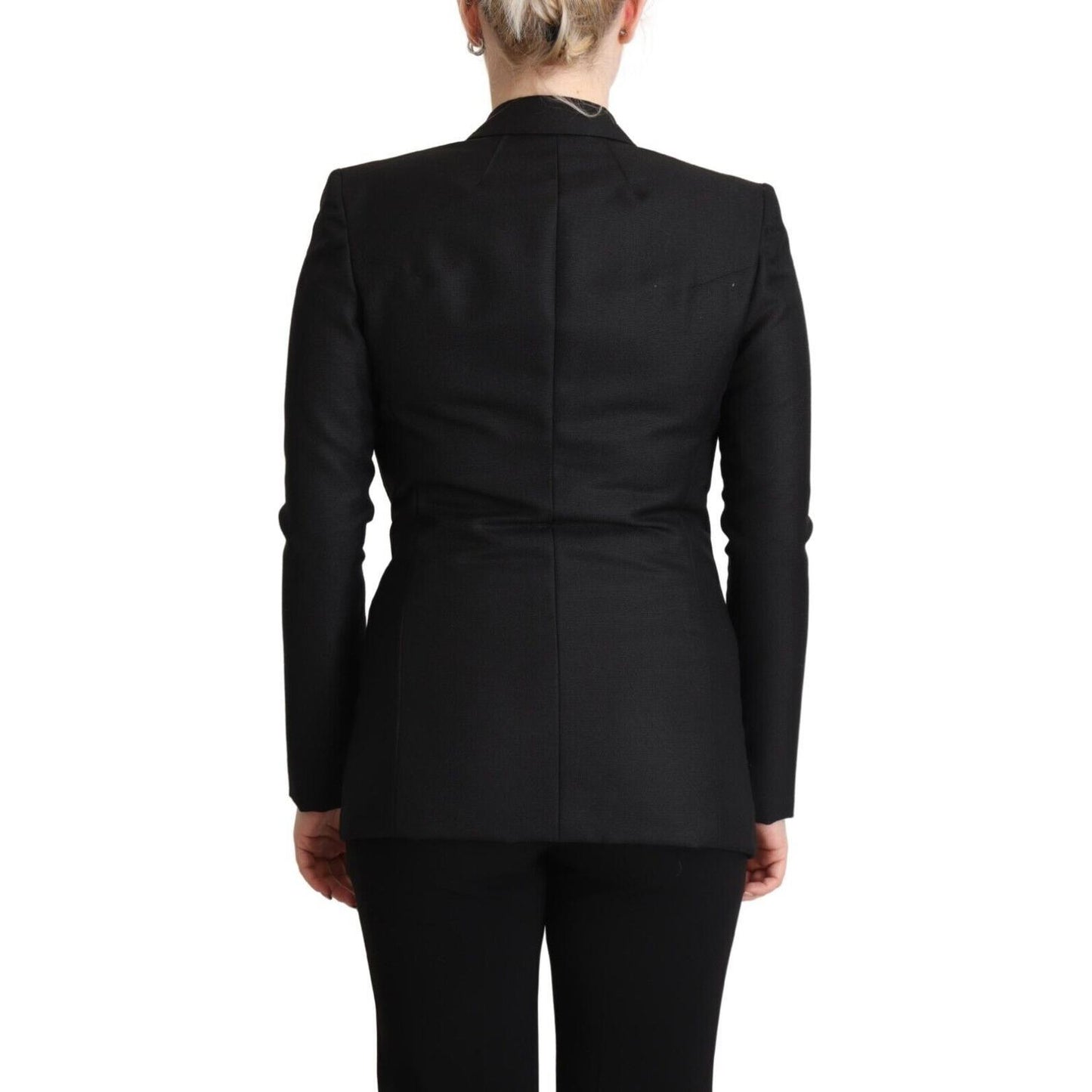 Costume National Black Long Sleeves Double Breasted Jacket JKT3228 - 40