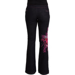 Exte Black Cotton Stretch Mid Waist Cotton Flared Denim Jeans PAN72210 - 42