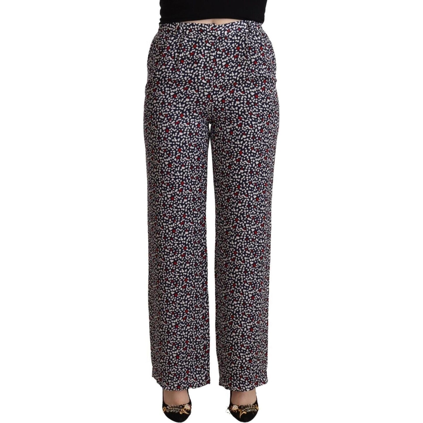 Michael Kors Black High Waist Printed Straight Pants PAN72537 - 42