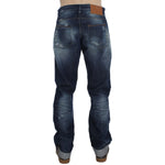 Acht Blue Wash Cotton Denim Regular Fit Jeans