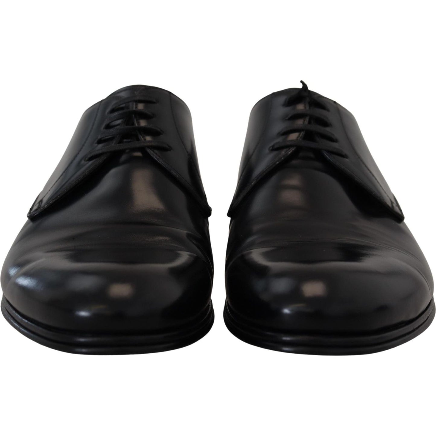 Dolce & Gabbana Black Leather Formal Dress Shoes MV4831- 39.5