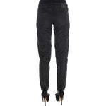Ermanno Scervino Black Cotton Blend Regular Fit Pants SIG30403-1